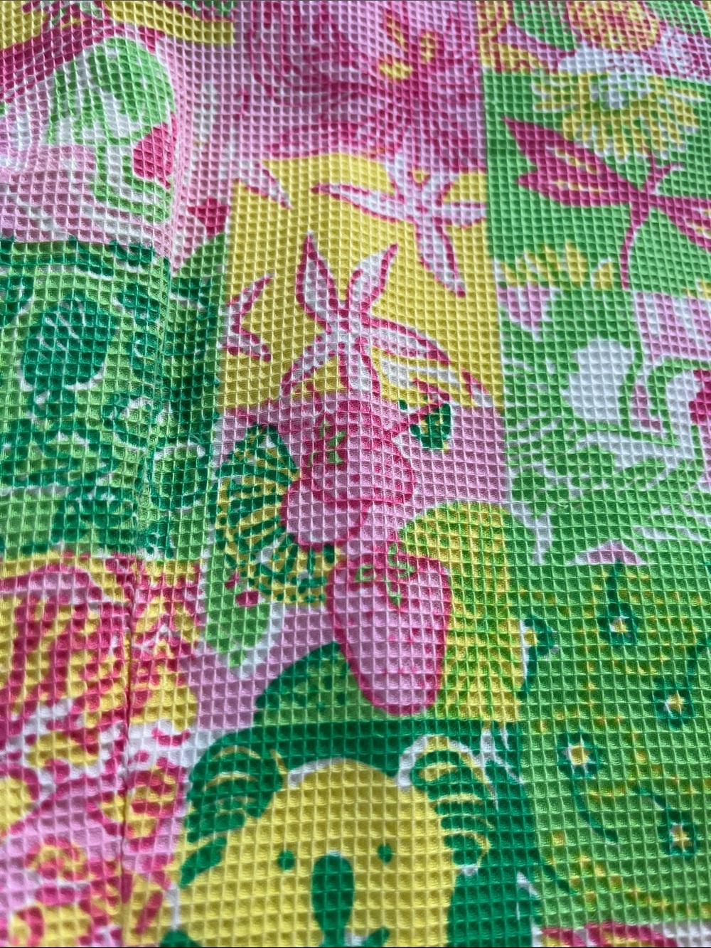 🍊🐨Lilly Pulitzer White Label Textured sz6 Patchwork Koala Sun Fruit Krista Shift - Picture 6 of 14
